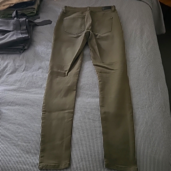 Celebrity Gold Olive Skinny Pants with Comfortable Fit - Picture 2 of 8